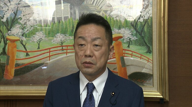 取材に応じた自民改革会議・増田代表（3月18日）