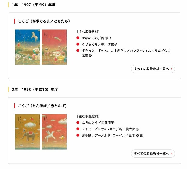 1990年生まれと入力すると、こんな風に表示される（出典:光村図書出版）
