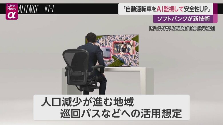 自動運転は人口減少地で地域住民の移動手段となる巡回バスなどへの活用が想定される