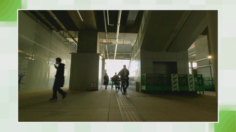 新潟駅の新しい通路