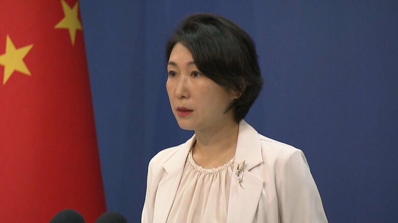 外務省の定例会見で質問に答える毛寧報道官（6月19日）