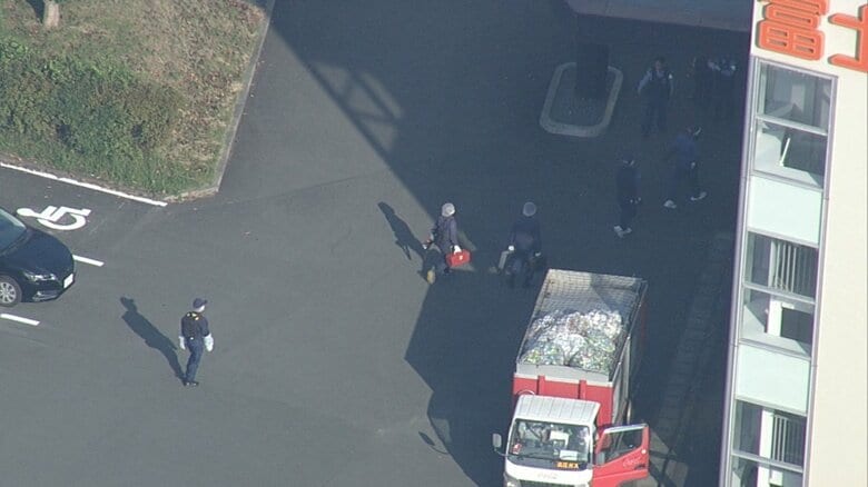 現場に臨場した警察官（9月27日）