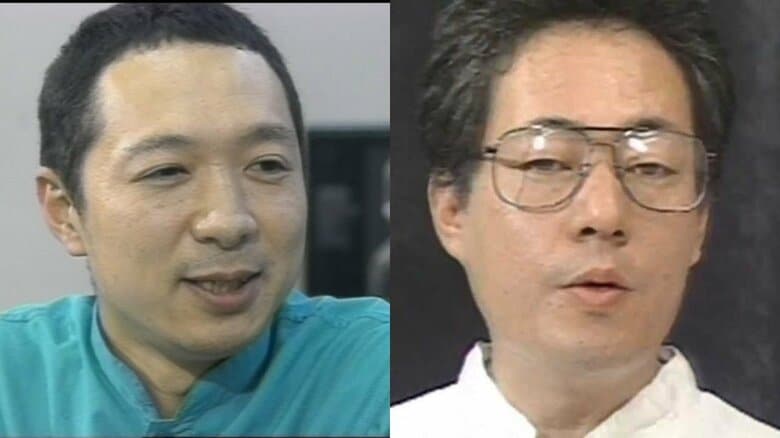 左：教団幹部の村井秀夫。95年4月、教団青山総本部で殺害された　右：早川紀代秀元死刑囚