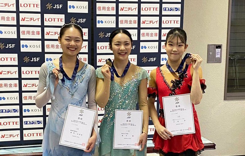 ジュニア女子表彰台（東日本選手権）