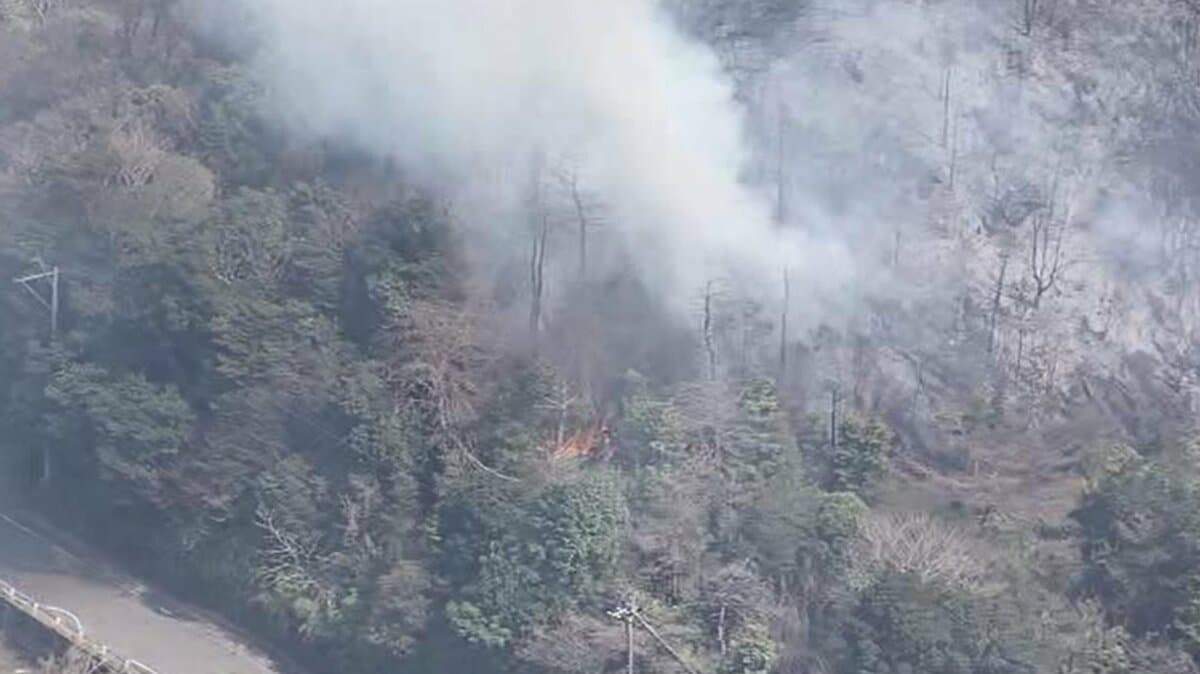 長崎・五島で山林火災が発生で924世帯に避難指示 陸上自衛隊に対し