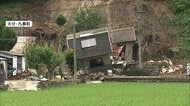 住宅地で大規模な土砂崩れ、家がのみ込まれる　55歳女性が埋まった状態で発見　県が原因調査　大分・九重町
