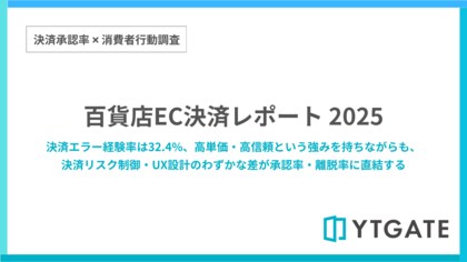 百貨店ECサイトの決済エラー経験率は32.4%　エラー後も8割が「他で購入」し、他店への送客リスクが浮き彫りに【決済承認率調査：百貨店EC編】