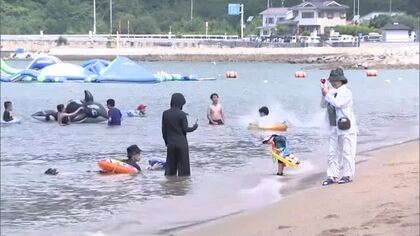 海のシーズン到来　岡山県内で最も多くの人が訪れる玉野市の渋川海水浴場が海開き【岡山】
