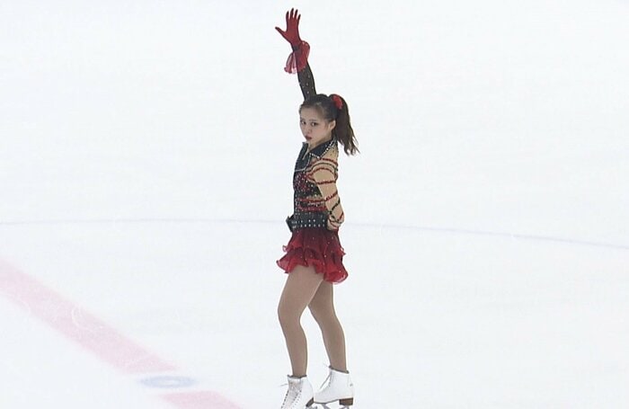 ショートではフラメンコに挑戦した永見千代乃(中四国九州選手権)