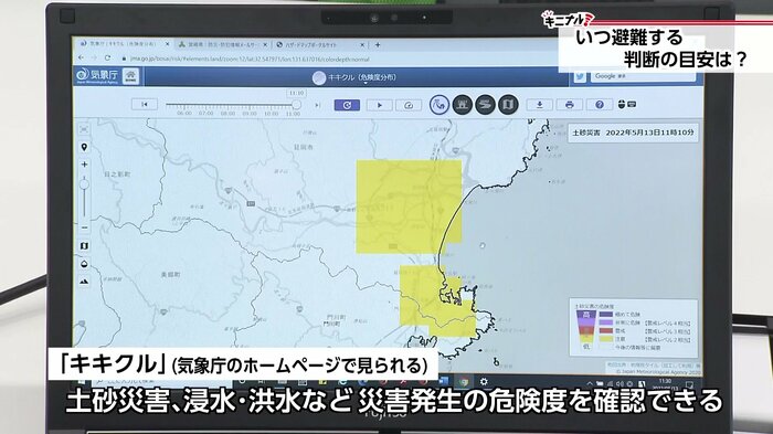 気象庁が運営する「キキクル」