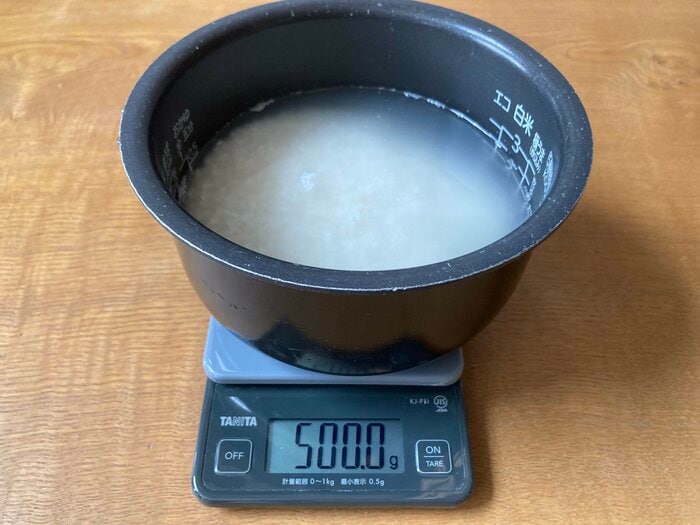まずは通常通りの水量で(筆者撮影)