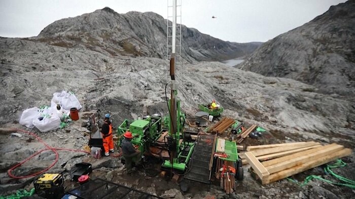 グリーンランドの"レアアース採掘現場"（資料）