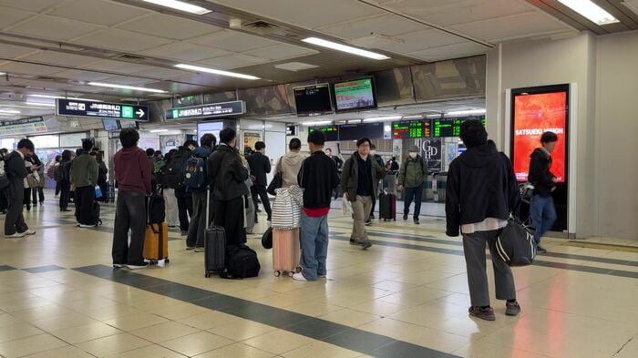 JRは85本が運休（撮影：視聴者９