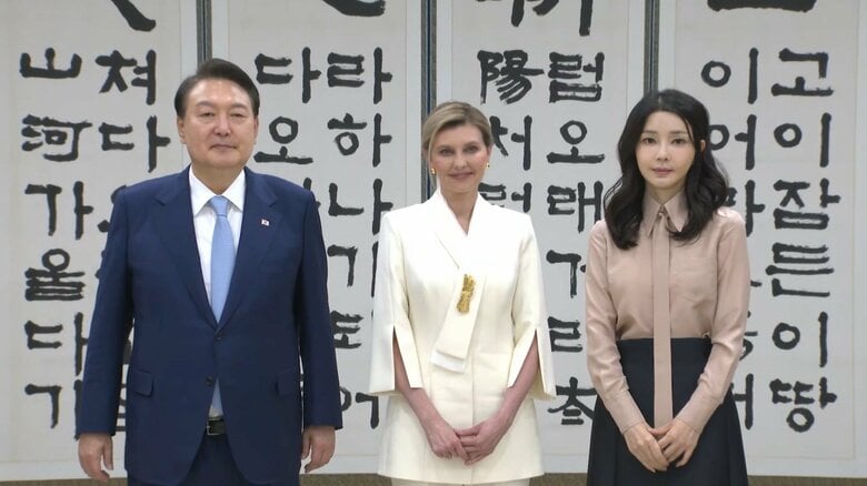 ウクライナ大統領夫人が訪韓　尹大統領と面会｜FNNプライムオンライン