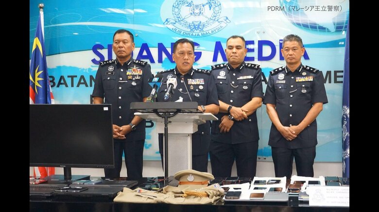 マレーシアで特殊詐欺拠点を相次ぎ摘発　日本人5人含む2251人を拘束　今年1月から4月にかけ　警察当局｜FNNプライムオンライン