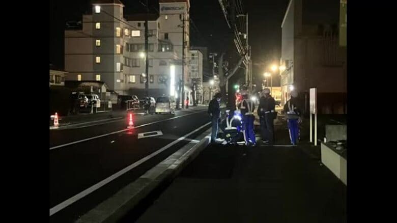 バイクにはねられ、対向車線の車にもはねられた８０代の女性 意識不明の重体 広島県福山市｜FNNプライムオンライン