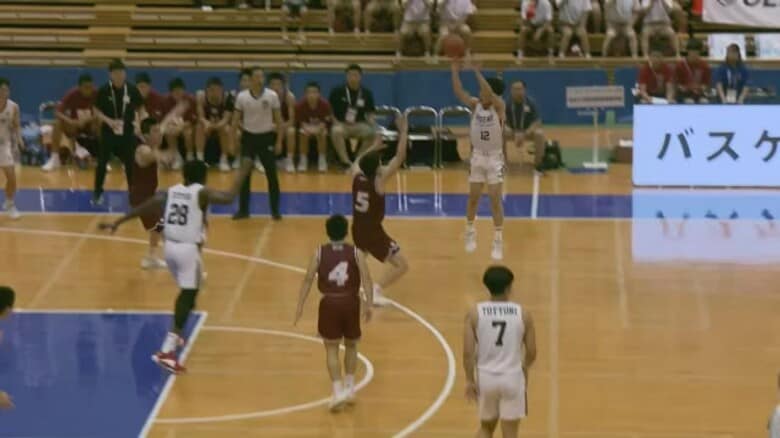 【速報】インターハイ男子バスケットボールで鳥取城北が初の決勝戦進出！悲願の頂点へあと1勝｜FNNプライムオンライン