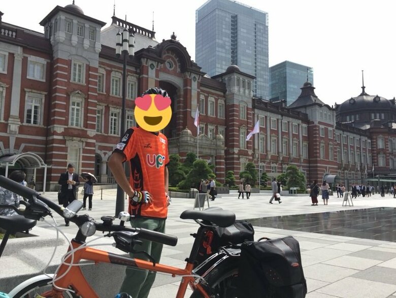 2018年9月13日、東京駅をスタートした時の一枚