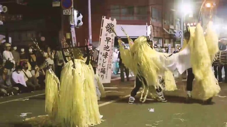 わずか4日間の練習でシシ頭を被り「遠野まつり」で踊る