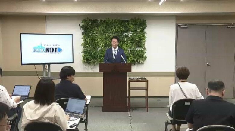 高島市長の会見（10月15日）