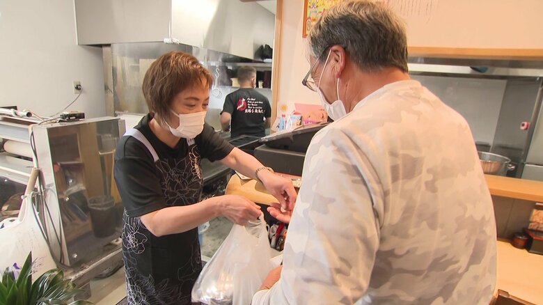 店ではテイクアウトも
