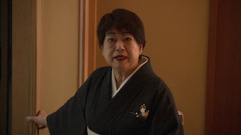 料亭 濱乃家の女将・竹島仁子さん