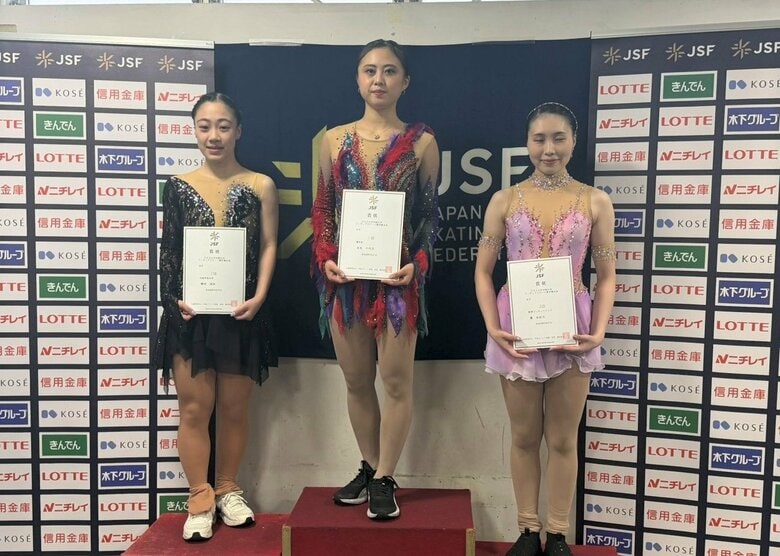 シニア女子表彰台（中四国九州選手権）