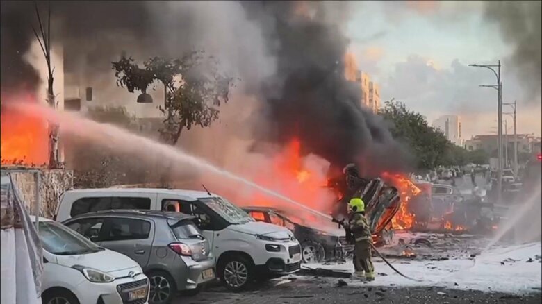 イスラエル南部（10月7日）　ASHKELON, ISRAEL