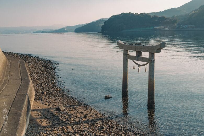 山口県・厳島明神（2025年3月撮影）