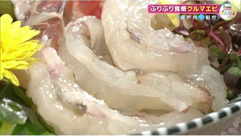 クルマエビの刺身