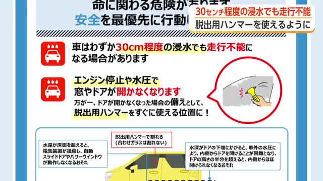 冠水道路に入ってはいけない 車のドアが開かなくなる「命にかかわる危険」 千葉豪雨が示す教訓