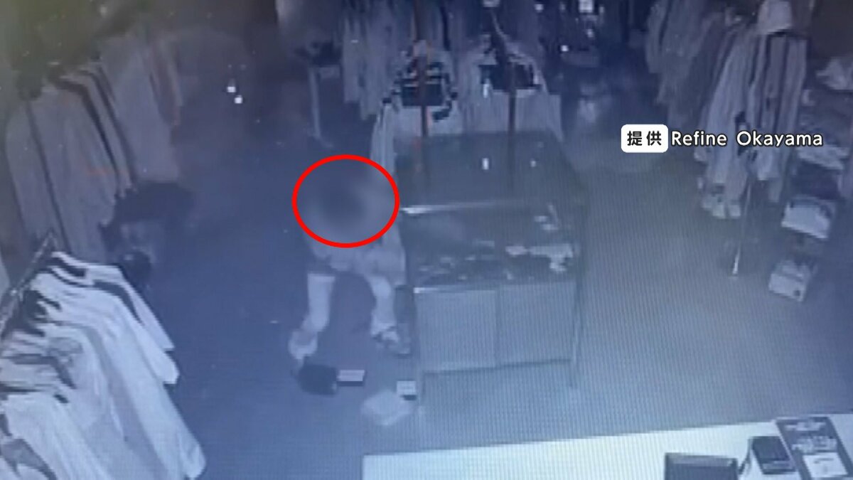衣料品201点を5分で盗む 未明の店舗で被害額1550万円 18~20歳の男3人逮捕 トクリュウか 岡山市