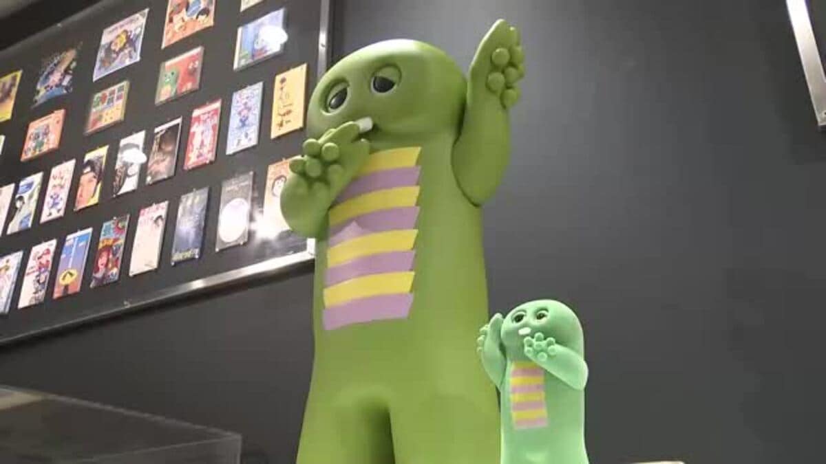 ガチャピンとムックが福岡にやって来た「みんなのポンキッキーズ展