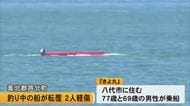 船が転覆　釣りをしていた男性２人が軽傷／芦北町【熊本】