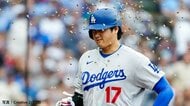 膝の状態「ちょっとずつ良くはなってはいる」大谷翔平が今季初マルチ本塁打　今永昇太から先頭打者弾…イチローさん記録まであと2本