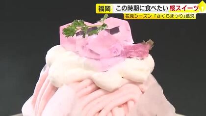 ケーキにサブレ…いま食べたい自慢の“桜スイーツ”がずらり　花見シーズン到来で春気分を満喫　福岡