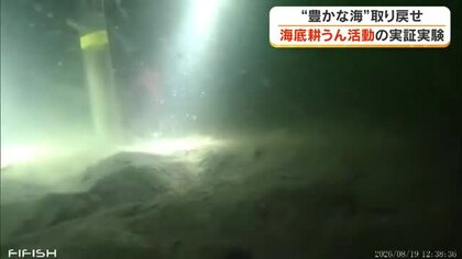 海底の環境改善で「生き物が育つような海に…」笠岡市沖の瀬戸内海で海底耕うん活動の実証実験【岡山】