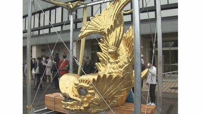 名古屋城から16年ぶり降臨…多忙な「金シャチ」今後のスケジュール 4月には長野や岐阜にも「遠征」