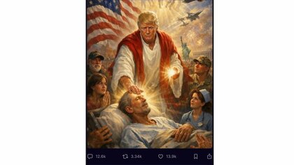 トランプ大統領が自身の“キリスト風画像”投稿し後に削除　保守派からも批判「愚かな投稿だ」「不適切で恥ずかしい」