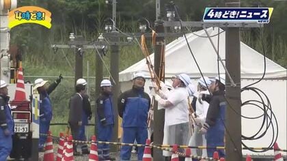 配電作業など実演　九州電力送配電などが高校生へ企業PR