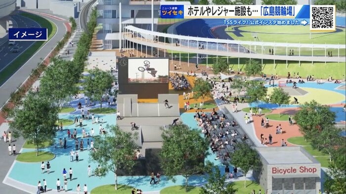 アーバンスポーツエリアの完成イメージ