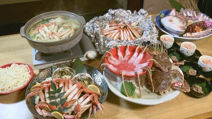 松葉がにのフルコース