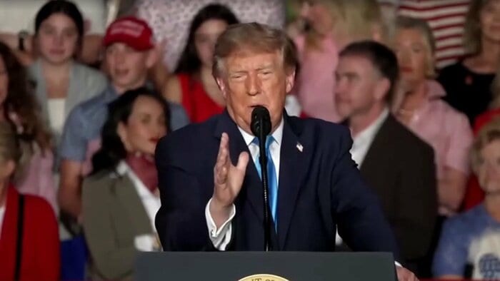 米中西部・ネブラスカ州で演説したトランプ大統領 （2026年10月5日）