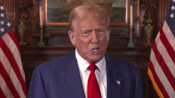 4月8日、人工中絶問題について声明を発表したトランプ氏
