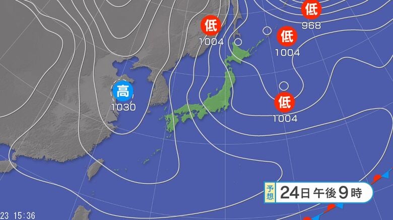 【大雪情報】週末、大雪の恐れ　24時間降雪量は関東甲信・東海・北陸・東北70センチ、近畿50センチ（24日午後6時から25日午後6時までの予想 多い所で）｜FNNプライムオンライン