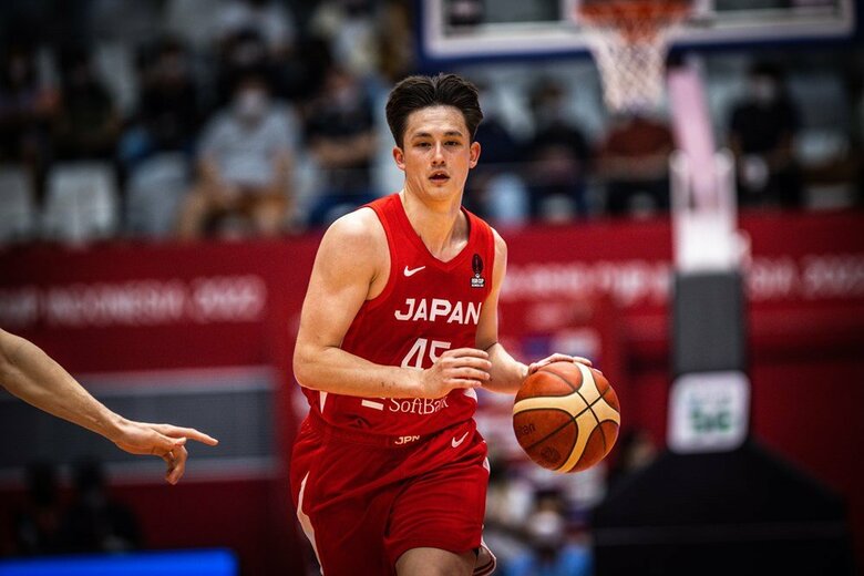 第4クォーターで存在感を発揮したテーブス海選手（C）FIBA