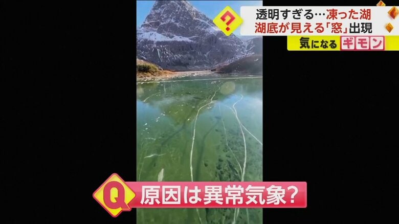 透明すぎる氷ができた原因は、2023年の異常気象だという