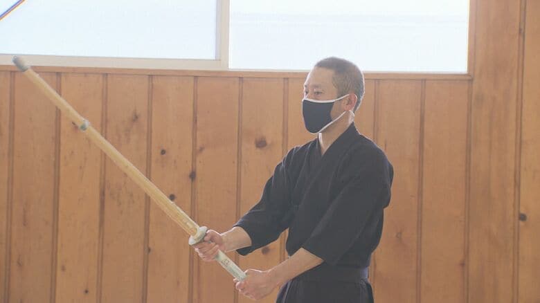 「剣道」の授業　志村教官