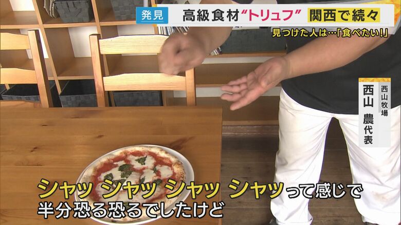 マルゲリータに、トリュフをたっぷ～りかけて食べた