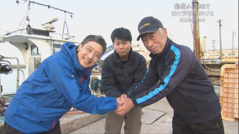 珠洲に残ると決断した前さん（中央）